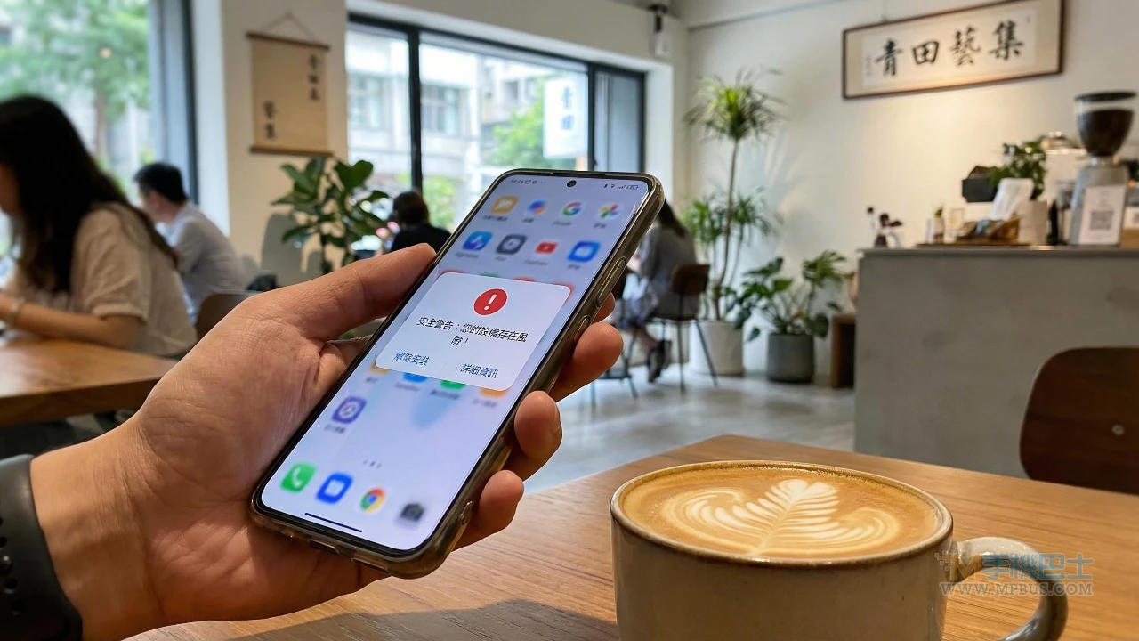 手機資安設定示意