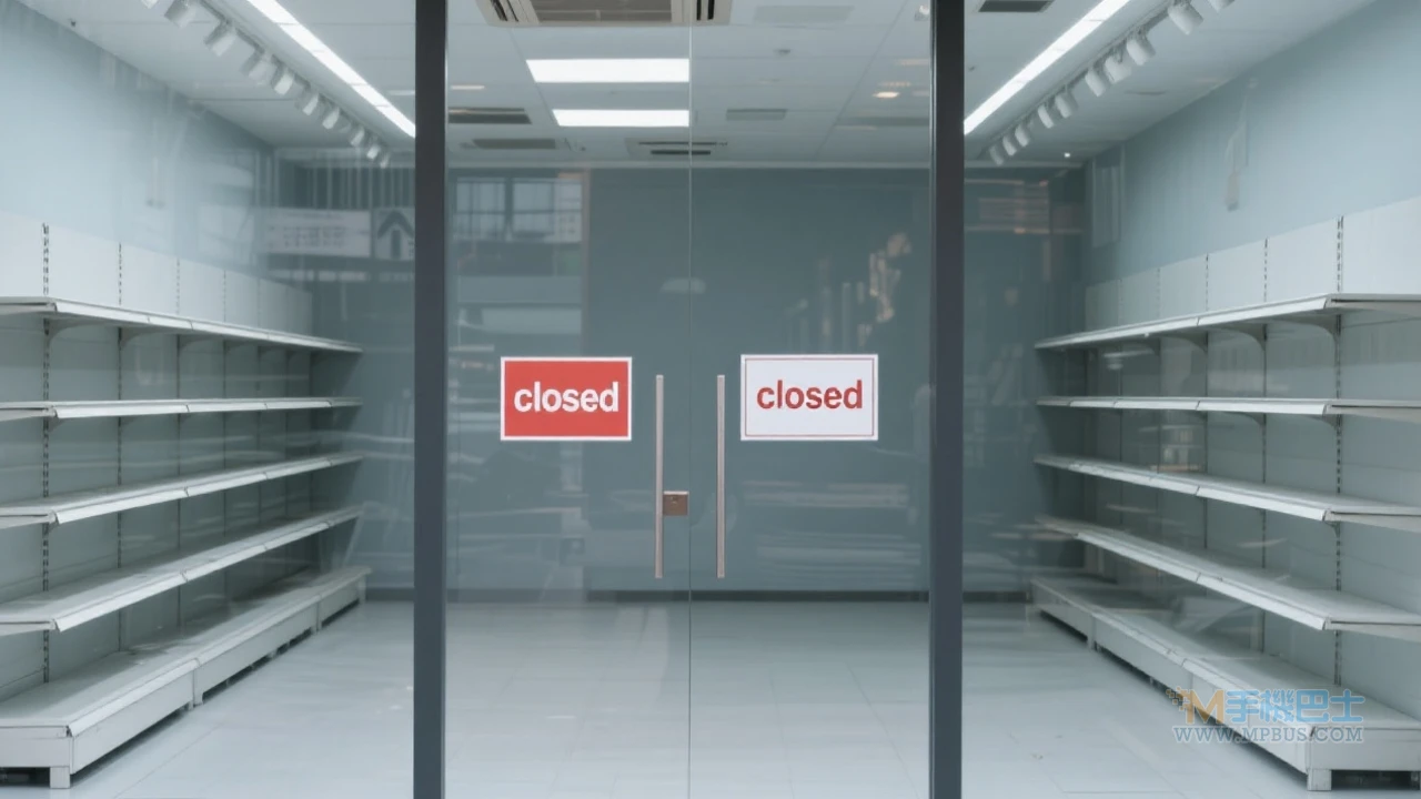 零售業蕭條示意圖