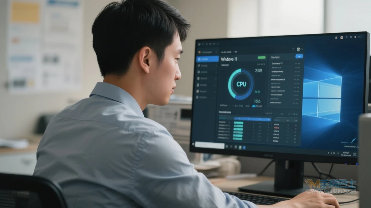 工程師檢測示意