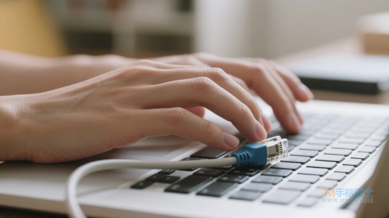 有線網路連接示意