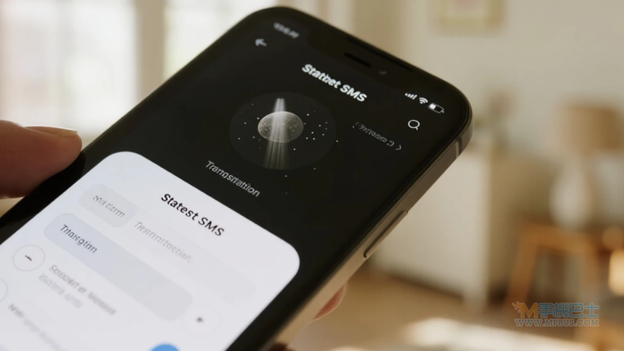 衛星簡訊操作介面示意
