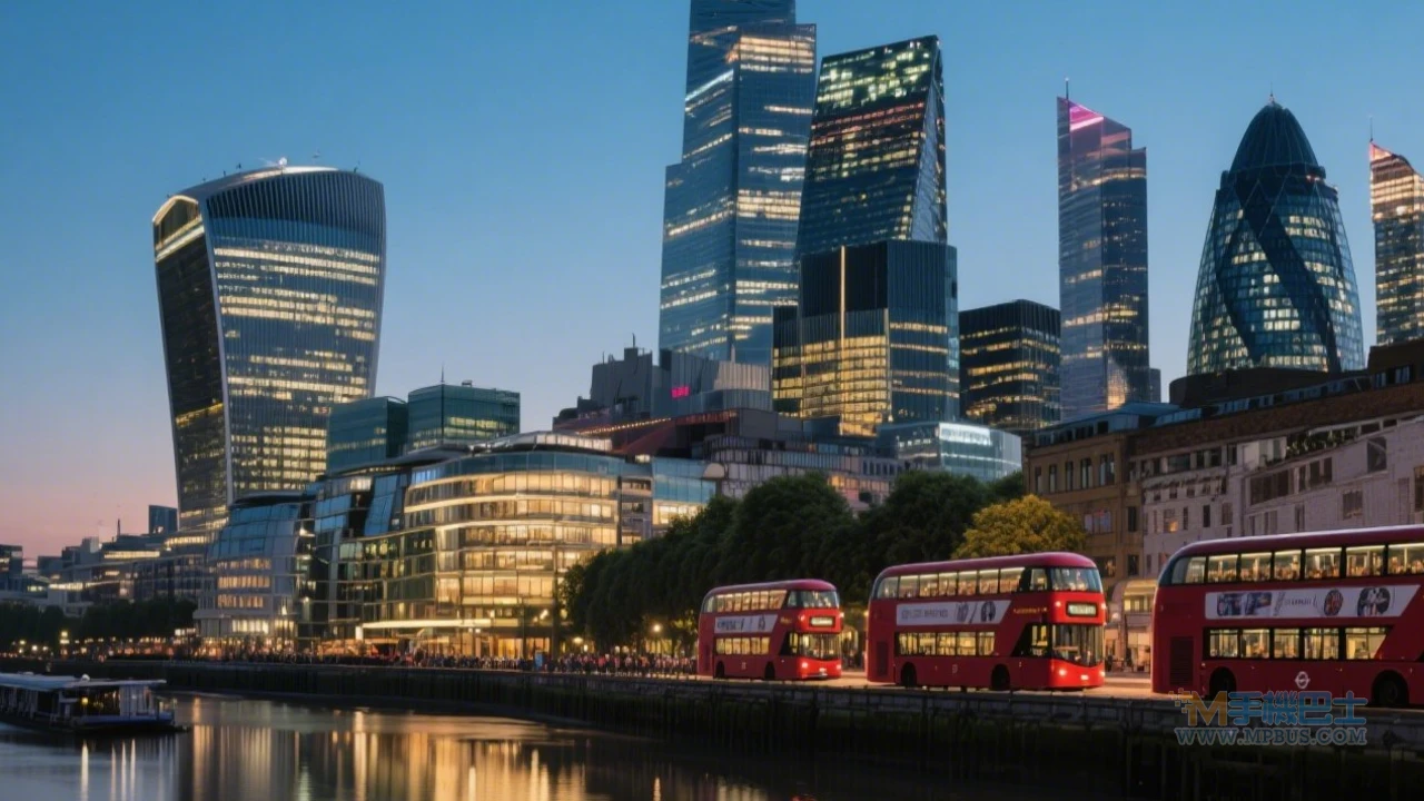 英國倫敦金融城夜景
