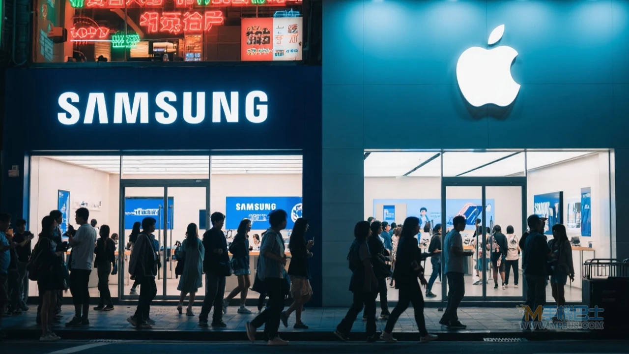 三星與蘋果門市對比