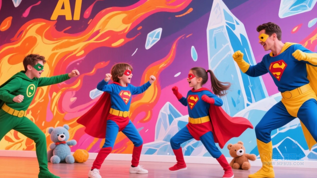 家庭創意遊戲場景