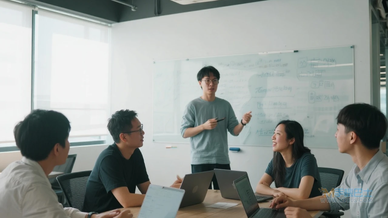 開發團隊工作場景插圖