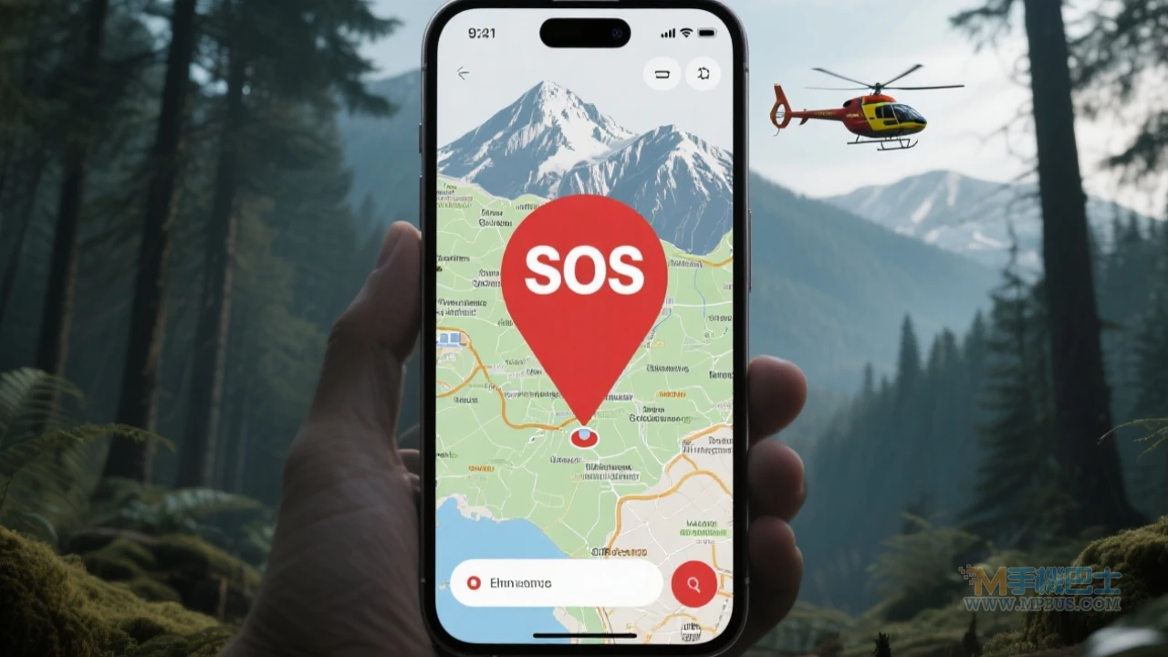 緊急定位示意圖