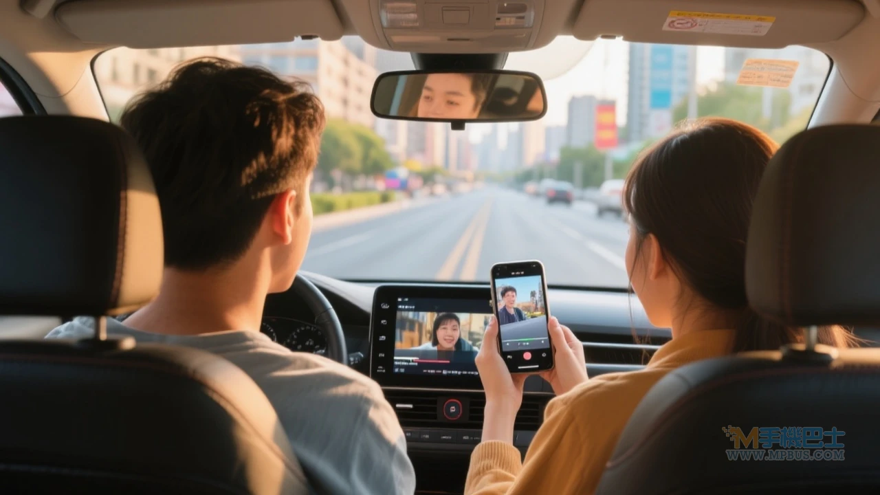 車用娛樂情境示意