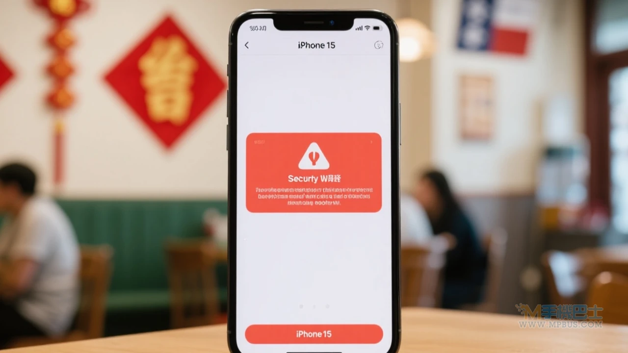 手機安全警告畫面