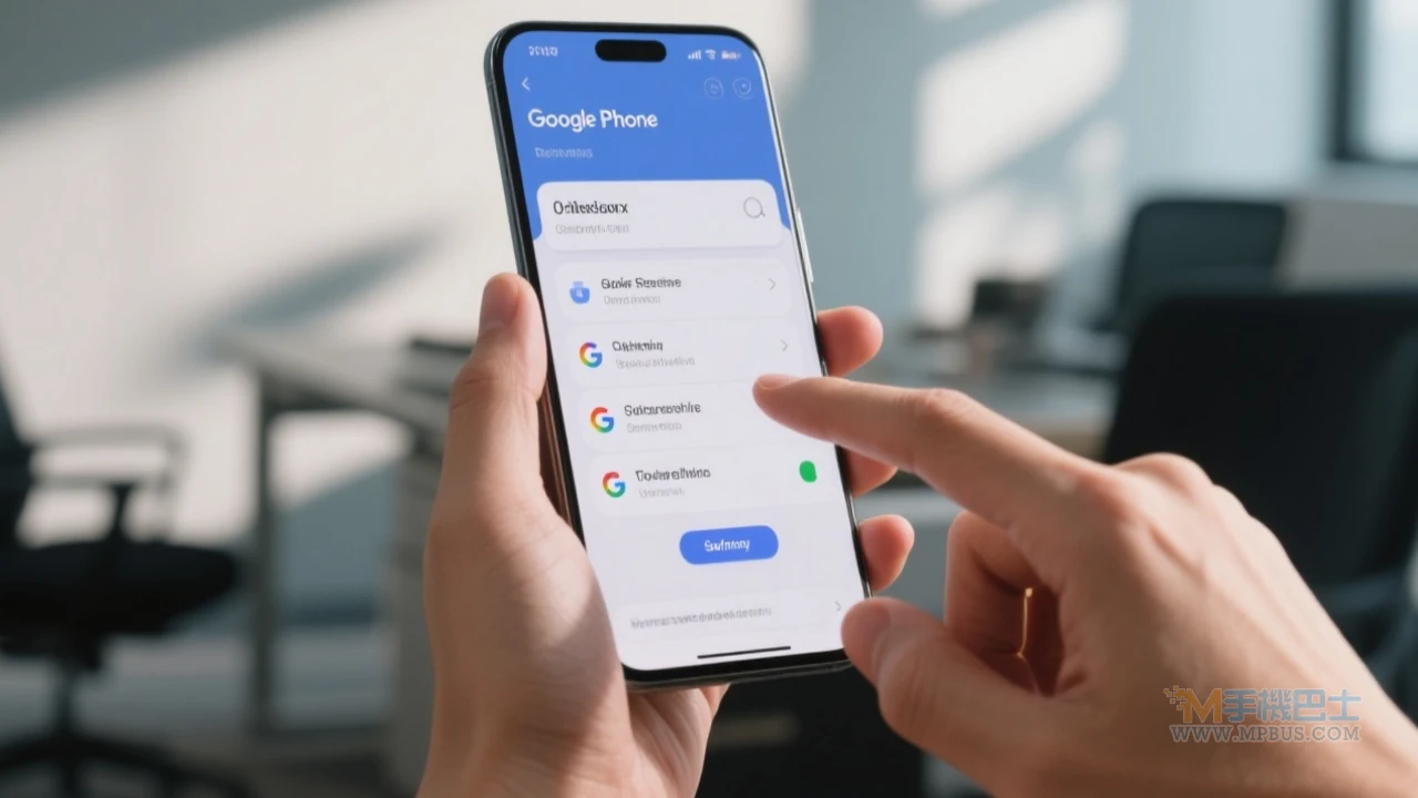 Google Phone應用操作示意